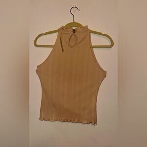 Beige Sleeveless Ribbed Top - ADDING SIZES /COLORS